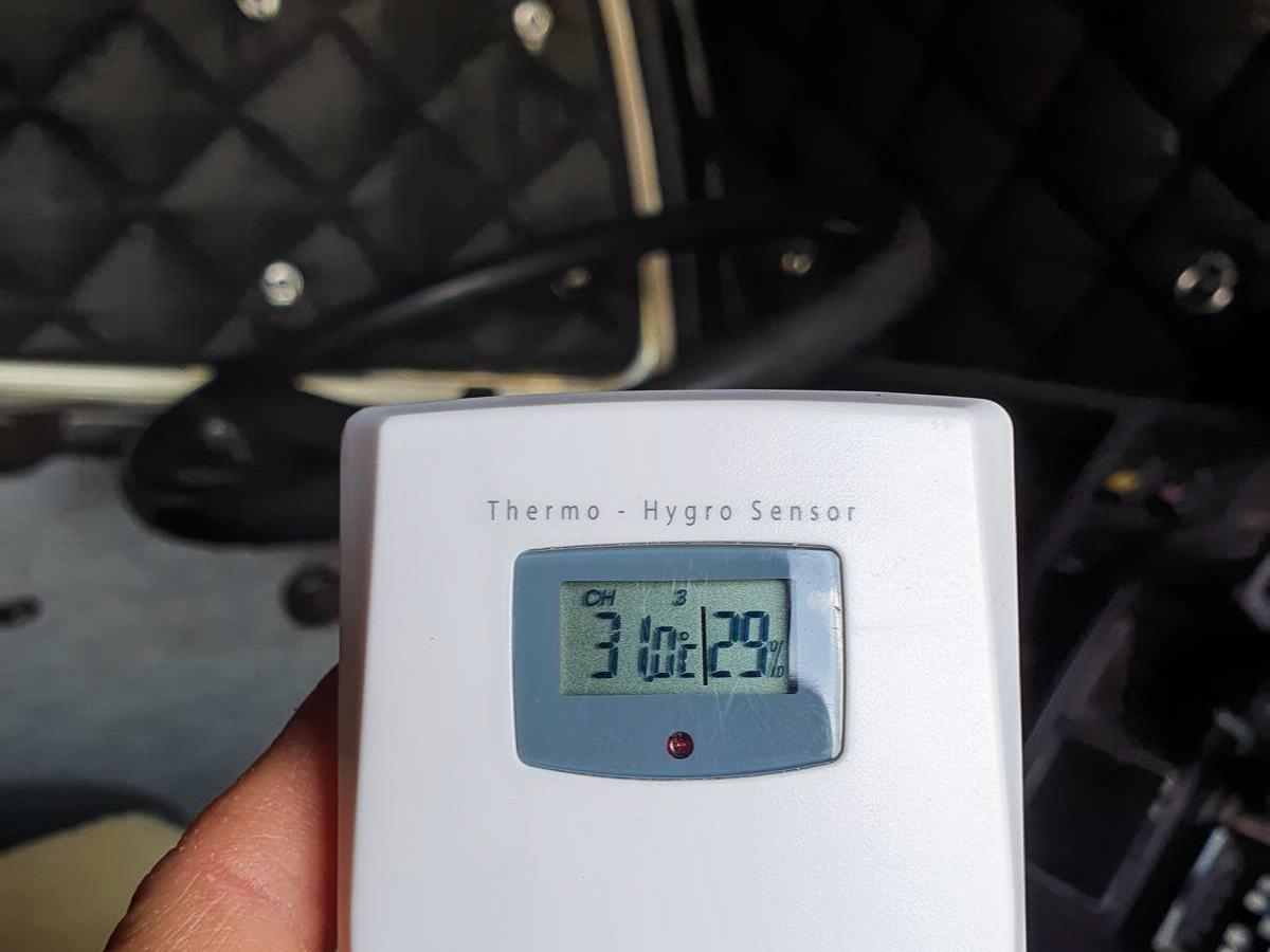 Temperatur im Fahrerhaus