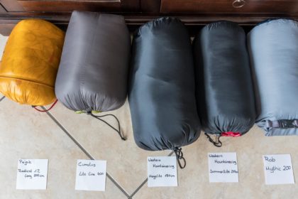 Ein Schlafsack zum Wandern