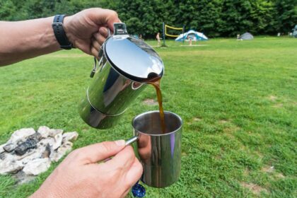 Kaffee auf dem Campingplatz