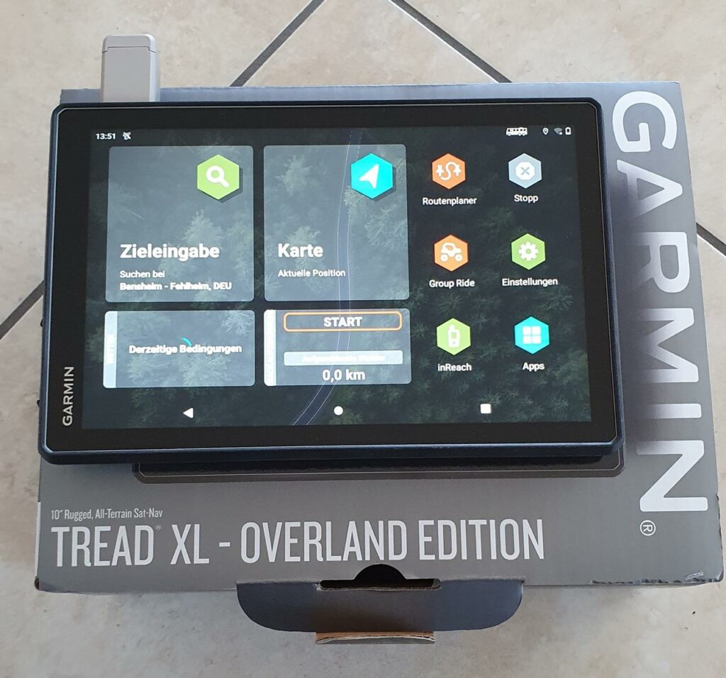 Das Garmin Tread XL Overland Edition